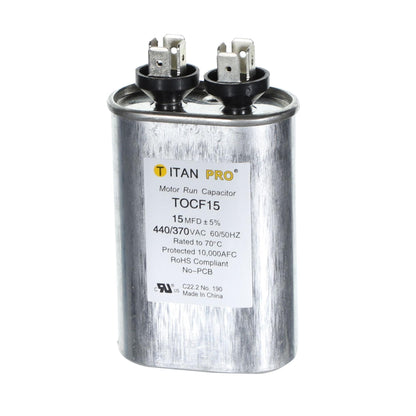 Single Section Run Capacitors - 370/440 V AC - 15 Uf