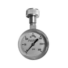 PASCO 1432 Water Test Gauge, 0 to 300 psi, 3/4 in Female Hose Thread Connection, 2 in Dial