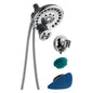 Peerless® 76455D SideKick™ In2ition® Shower System, 6-7/16, 2-5/8 in Dia, 2.5 gpm Flow Rate, 84 in L Hose, NPT Connection, Polished Chrome, Import
