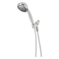 Peerless® 76504CWC Shower Arm Mount Hand Shower, 4 in Dia Shower Head, 1.75 gpm Flow Rate, 60 in L Hose, Polished Chrome/White, Import