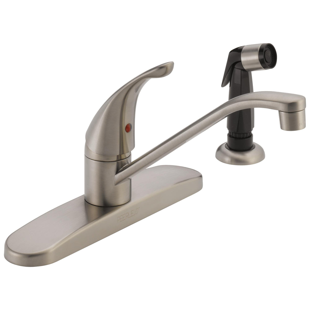 Peerless® P115LF Kitchen Faucet, Peerless® Kitchen Faucet, 1.8 gpm Flow Rate, 8 in Center, Swivel Spout, 1 Handles, Import