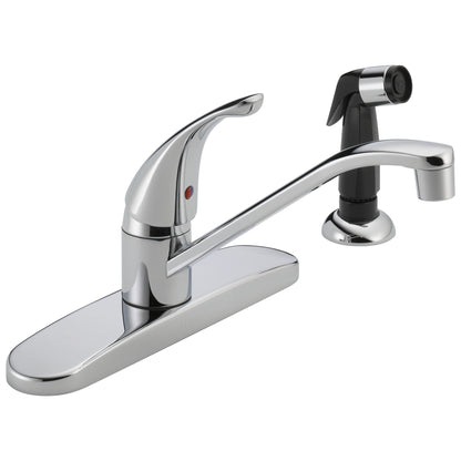 Peerless® P115LF Kitchen Faucet, Peerless® Kitchen Faucet, 1.8 gpm Flow Rate, 8 in Center, Swivel Spout, 1 Handles, Import