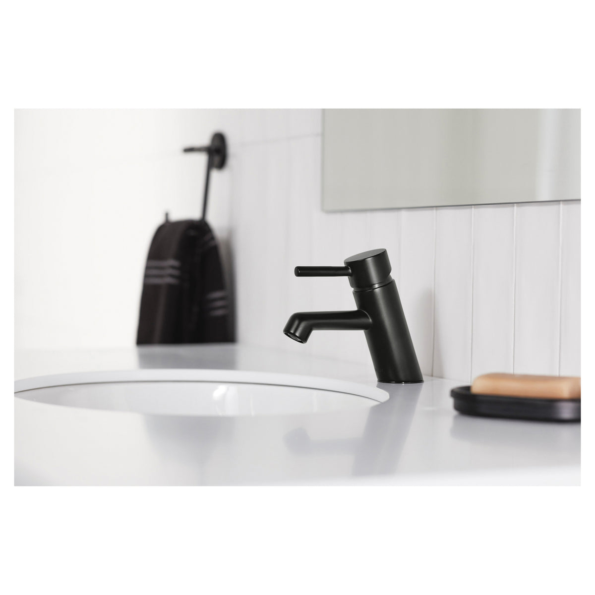 Precept - Bathroom Faucet - Matte Black - Deck Mount