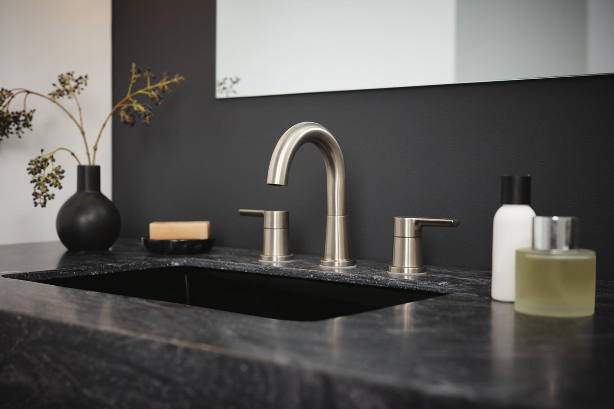 Bathroom Faucet - Brushed Nickel - Deck Mount