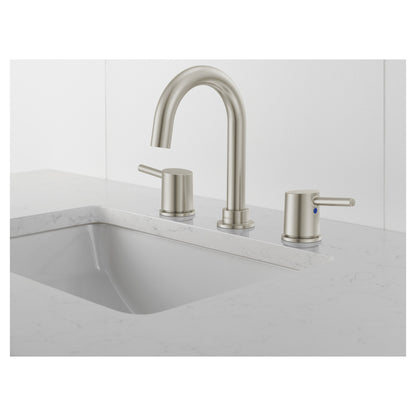 Precept - Widespread Bathroom Faucet - Deck Mount - 1 GPM