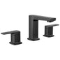 Ezra - Dual Lever Widespread Bathroom Faucet - Matte Black