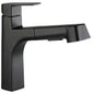 Peerless® P6919LF-BL Xander™ Pull-Out Kitchen Faucet, Commercial/Residential, 1.5 gpm Flow Rate, 120 deg Swivel Spout, Matte Black, 1 Handle, 1 Faucet Hole, Import