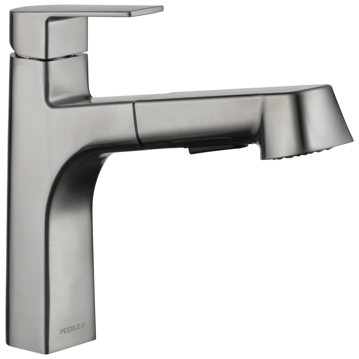 Peerless® P6919LF-SS Xander™ Pull-Out Kitchen Faucet, 1.5 gpm Flow Rate, 120 deg Swivel Pull-Out Spout, Stainless, 1 Handles, Import