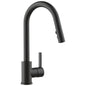 Pull-Down Kitchen Faucet - Matte Black - 8"