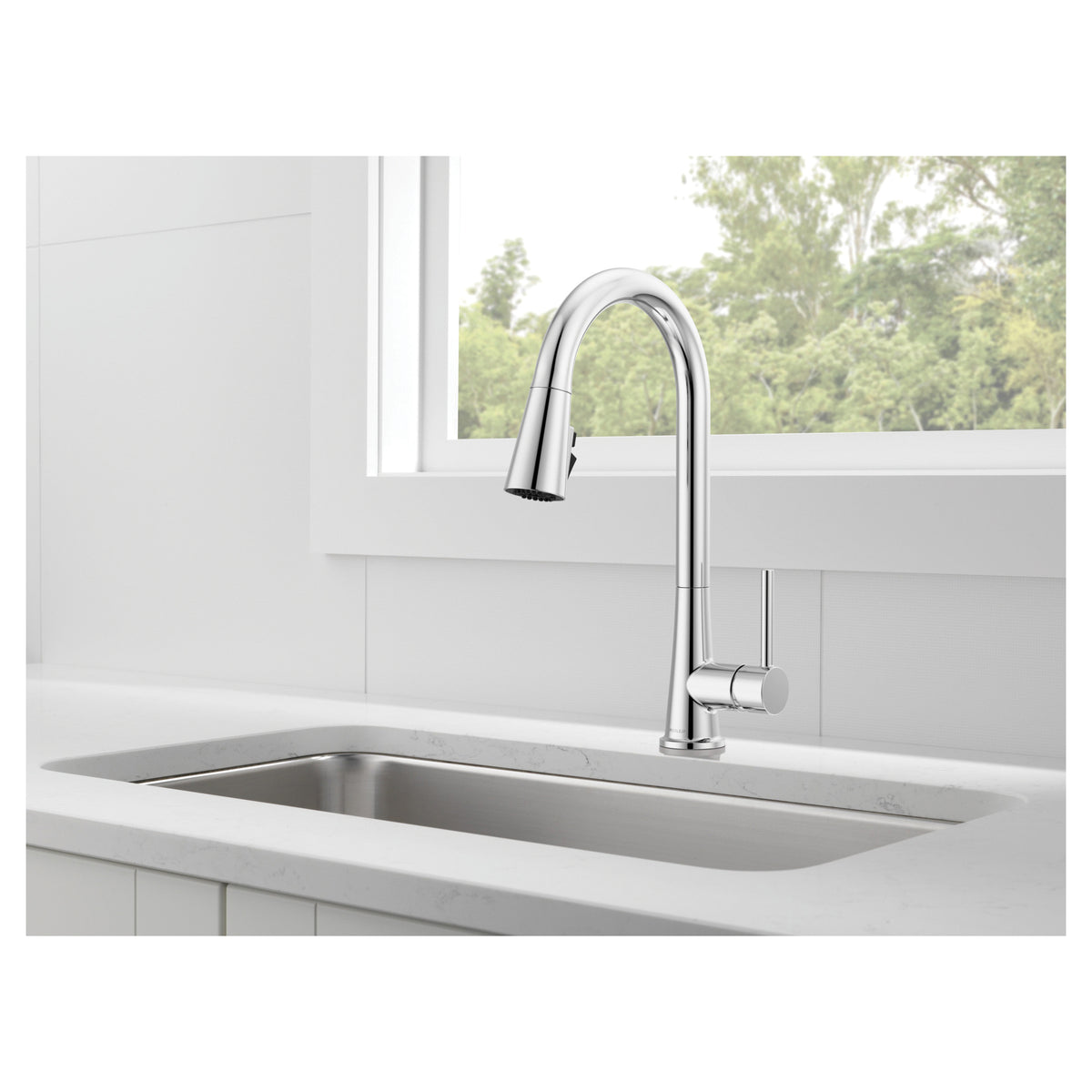 Precept - Pull-Down Kitchen Faucet - 1.5 GPM - Deck Mount
