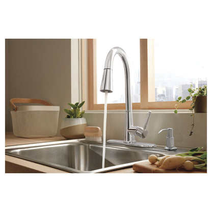 Precept - Pull-Down Kitchen Faucet - 1.5 GPM - Deck Mount