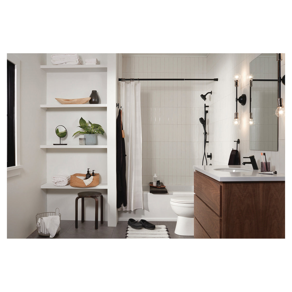 Precept - Diverter Trim - Matte Black - Wall Mount