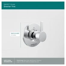 Precept - Diverter Trim - Polished Chrome - Wall Mount