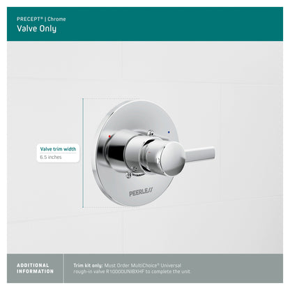 Precept - Valve Trim Only - Polished Chrome - 1.5 GPM Shower