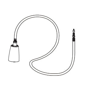 Wand and Hose Assembly - Chrome Plated Head