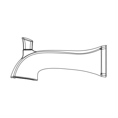 Peerless® Parkwood™ Slip On Tub Spout, For Use With Parkwood™ PTT14435 Tub and Shower Faucet Trim, Brass, Import