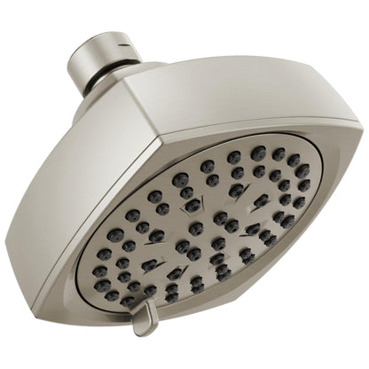 Peerless® Parkwood™ Shower Head, 1.5 gpm Max Flow, 6 Sprays, 4 in L x 4 in W x 3.38 in H Head, Import