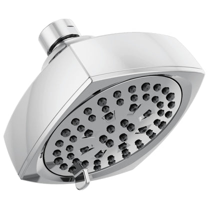 Peerless® Parkwood™ Shower Head, 1.5 gpm Max Flow, 6 Sprays, 4 in L x 4 in W x 3.38 in H Head, Import