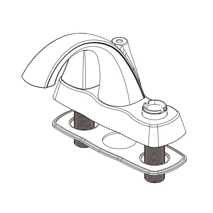 Peerless® RP100997 Parkwood™ Baseplate Gasket, For Use With Parkwood™ P2635LF 2-Handle Centerset Lavatory Faucet, 2-1/4 in L x 6.38 in W x 0.13 in H, Import