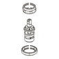 Parkwood - Cold Side Bonnet/Adapter and Cartridge - Brass