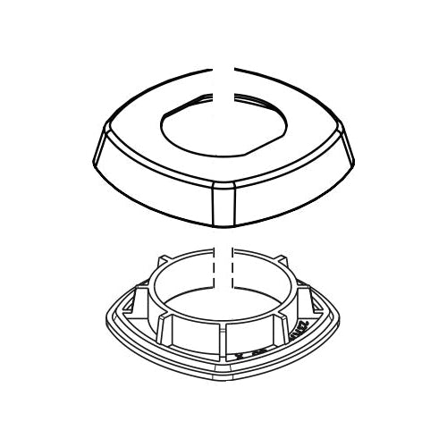 Peerless® Parkwood™ Flange and Gasket, For Use With Parkwood™ P3535LF 2-Handle Widespread Lavatory Faucet, 1.88 in L x 1.88 in W x 0.38 in H, Import