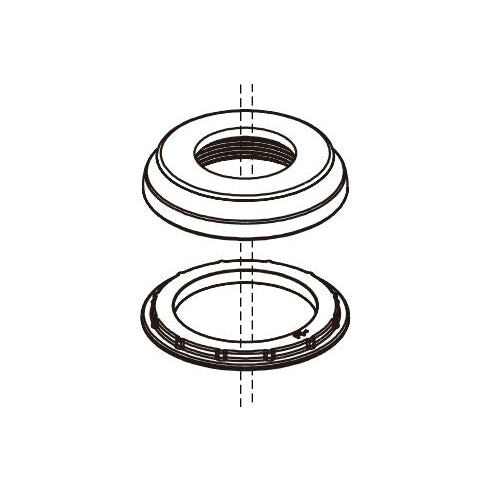 Peerless® Elmhurst™ Flange and Gasket, For Use With Elmhurst™ Model P3565LF 2-Handle Widespread Bath Faucet, Import
