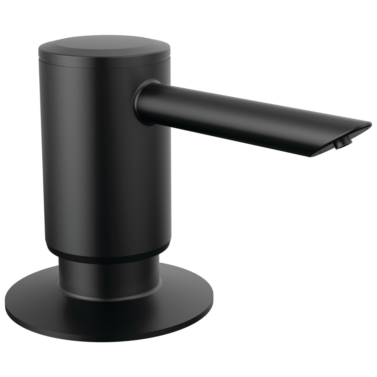 Peerless® RP101946BL Soap Dispenser, Matte Black, Deck Mounting, Plastic, Import