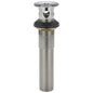 Peerless® RP103449 Grid Strainer with Overflow, 2-1/8 in Nominal, 2-1/8 in OAL, Metal, Chrome, Import