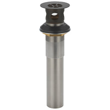 Peerless® RP103449BL RP103449 Grid Strainer with Overflow, 2-1/8 in Nominal, 2-1/8 in OAL, Metal, Matte Black, Import