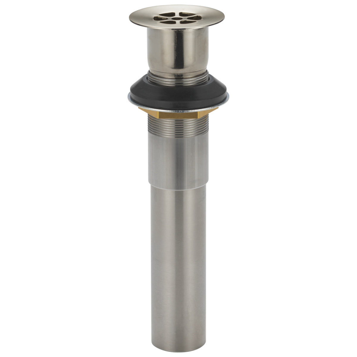 Peerless® RP103450BN RP103450 Grid Strainer without Overflow, 2-1/8 in Nominal, 2-1/8 in OAL, Metal, Brushed Nickel, Import