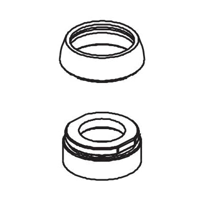 Peerless® RP93989BL Xander™ Bonnet Nut and Cap, For Use With Xander® P6919LF 1-Handle Pull-Out Kitchen Faucet and 7/8 in H Spout Faucet, Matte Black, Import, Commercial/Residential