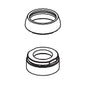 Peerless® RP93989BL Xander™ Bonnet Nut and Cap, For Use With Xander® P6919LF 1-Handle Pull-Out Kitchen Faucet and 7/8 in H Spout Faucet, Matte Black, Import, Commercial/Residential
