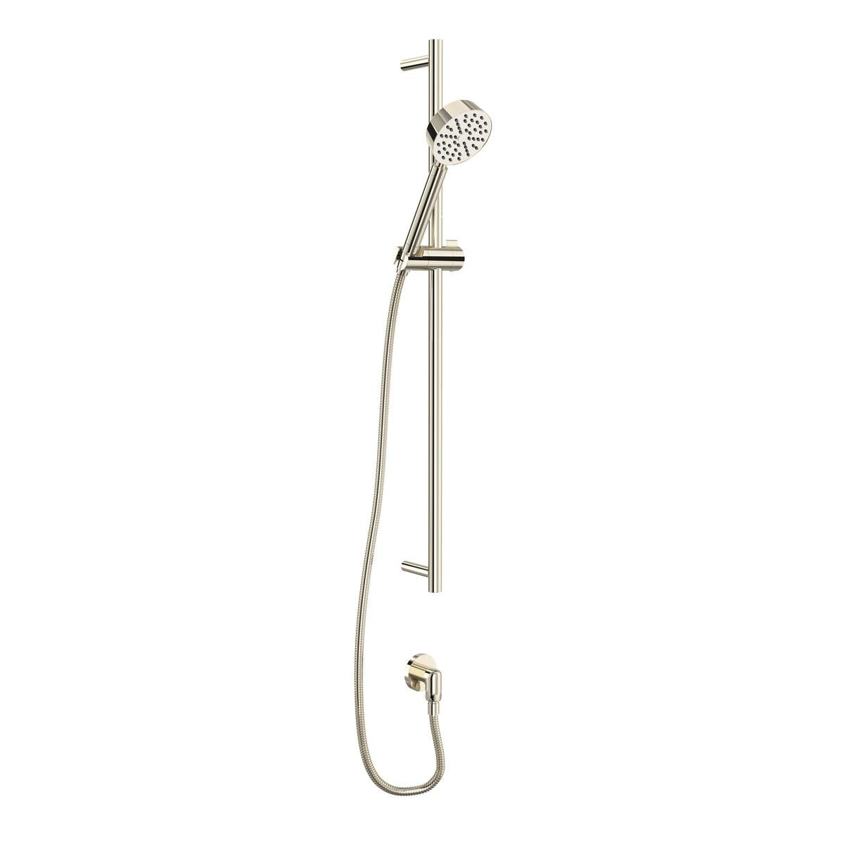 Perrin & Rowe 0126SBHS1PN Rohl Cross Collection Handshower Hand Set, 3-1/2 in Dia Shower Head 1-Function Shower Head, 1.75 gpm Flow Rate, Nickel, Import