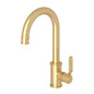 Perrin & Rowe U.4513HT-SEG-2 Food Prep Faucet Single Hole, Armstrong, Satin English Gold, 1.8 gpm Flow Rate