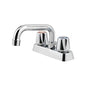 Pfister® 171-1000 Professional Grade Laundry/Utility Kitchen Faucet, Pfirst Series™, 2.2 gpm Flow Rate, 4 in Center, Polished Chrome, NPSH Spout Hose, 2 Handles