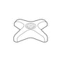 Pfister® 940-270A Cross Handle, For Use With 51 Series Laundry/Utility Faucet, Polished Chrome