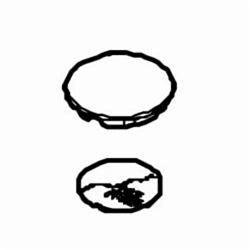 Pfister® 941-403A Index Button, For Use With 3-Handle Tub and Shower Faucet, ABS, Polished Chrome