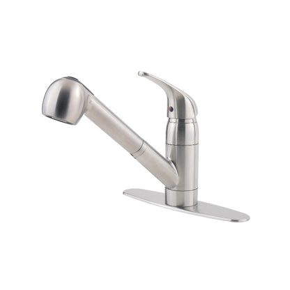 Kitchen Faucet - Stainless Steel - Deck Mount