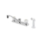 Pfister® Pfirst Series™ G135-4100 Professional Grade Kitchen Faucet, 1.75 gpm Flow Rate, 8 in Center, Swivel Spout, Polished Chrome, 2 Handles