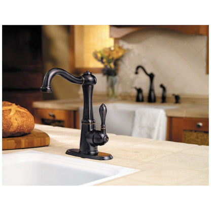 Marielle - Bar and Prep Faucet - Tuscan Bronze - Deck Mount