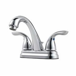 Pfister® LG148-7000 Centerset Bathroom Faucet, Pfirst Series™, Polished Chrome, 2 Handles, Metal Pop-Up Drain, 1.2 gpm Flow Rate