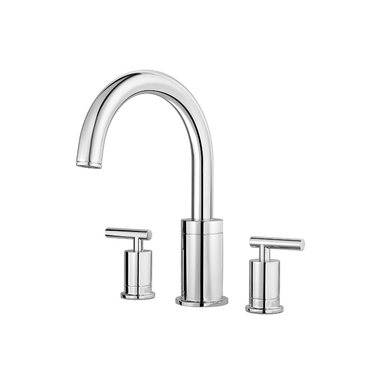 Pfister® Professional Grade Roman Tub Trim, Contempra™, 15 to 18 gpm Flow Rate, 8 to 15 in Center, 2 Handles, Function: Traditional