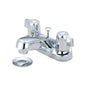 OLYMPIA L-7290 Lavatory Faucet, Polished Chrome, 2 Handles, 50/50 Pop-Up Drain, 1.2 gpm Flow Rate