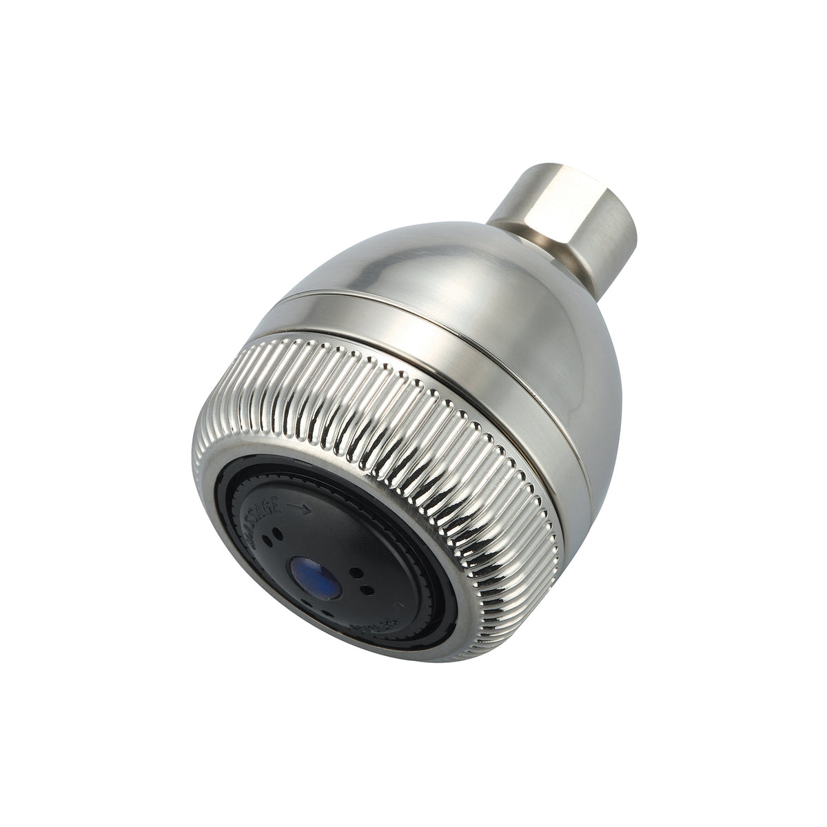 OLYMPIA OP-640022-BN Shower Head, 1.5 gpm Minimum, 3 Sprays, 2-9/16 in Dia x 3-9/16 in H Head
