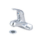 OLYMPIA L-6161G Lavatory Faucet, Elite, Polished Chrome, 1 Handles, Grid Strainer Drain, 1.5 gpm Flow Rate