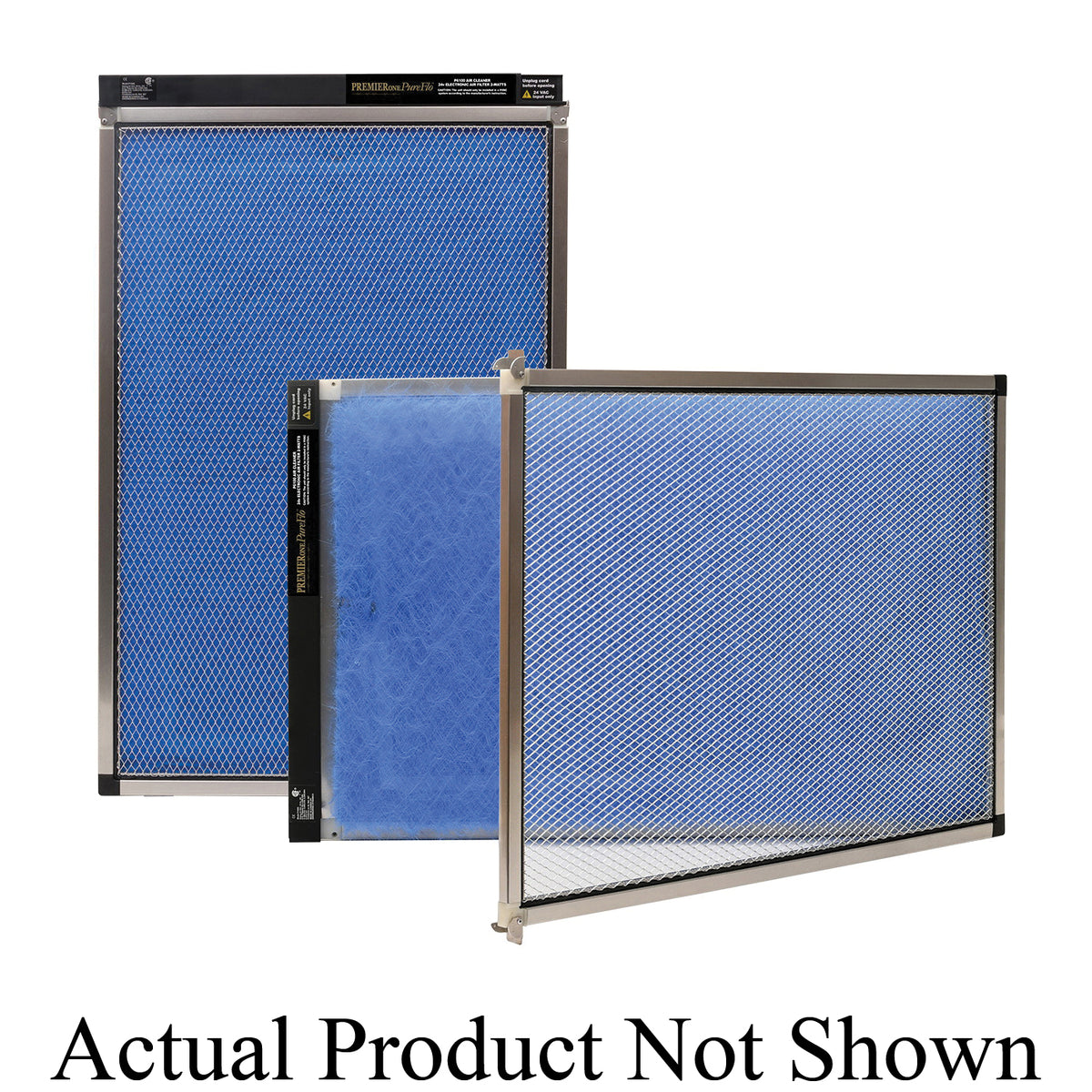 PREMIERONE™ PureFlo™ P6100-1420 Standard Whole House Polarized Media Air Cleaner, 14 in H x 20 in W, Import