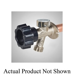 Prier® 491-12 DIAMOND 491W M-400-LF Mansfield Style Freezeless Wall Hydrant With Anti-Siphon Vacuum Breaker and Backflow Check Valve, 1/2 in Nominal, Wirsbo PEX® End Style, 180 deg Half-Turn Wall Opening, Domestic
