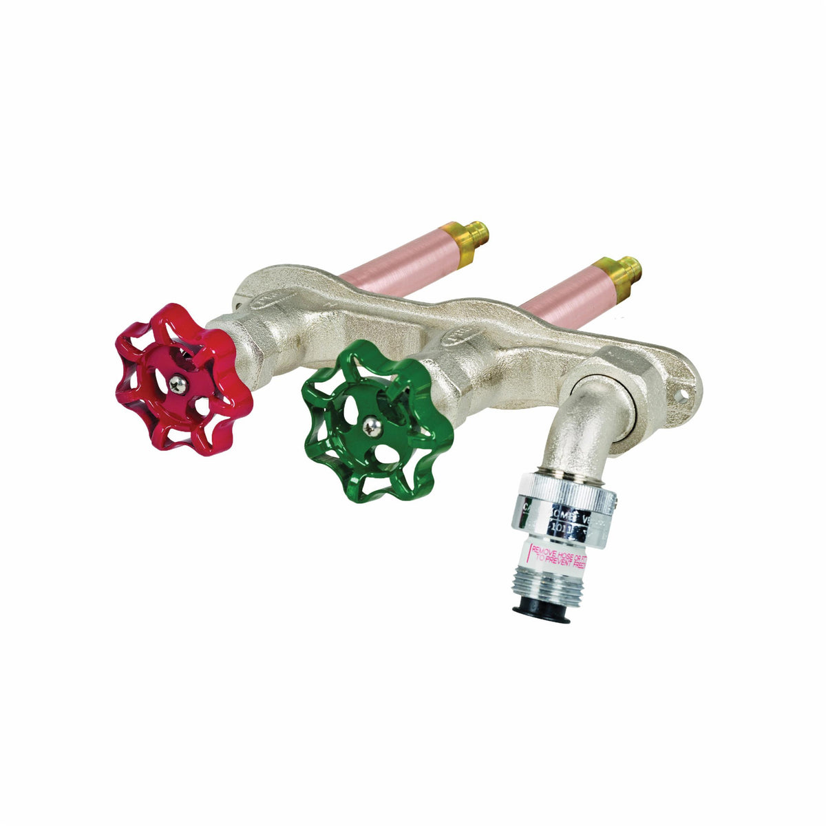 Prier® C-108XCC Diamond C-108 Hot and Cold Wall Hydrant With Vacuum Breaker, 1/2 in Nominal, PEX (Crimp) End Style, Domestic