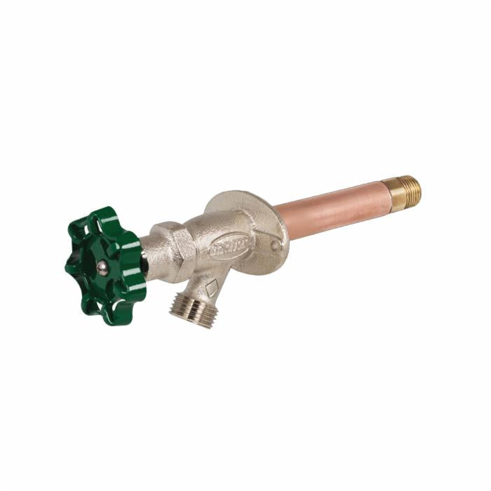 Prier® C-134D10 Diamond C-134 Freezeless Wall Hydrant, 1/2 in, MNPT x C, 360 deg Full Turn Wall Opening, Domestic