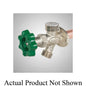 Prier® P-164S12 DIAMOND P-164 Freezeless Wall Hydrant With Anti-Siphon Vacuum Breaker, 1/2 x 3/4 in Nominal, C x Push-On End Style, 90 deg Quarter-Turn Wall Opening, Domestic